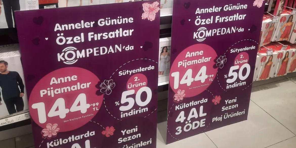 Kompedan Mağaza İçi Reyon Giydirme Örneği